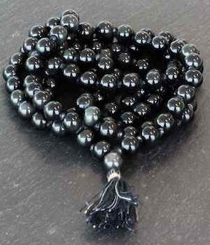 Black Obsidian Mala